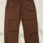 Ralph Lauren  Y2K Polo Jeans Company Low Rise Cargo Capri Pants Women's 8 Brown Photo 0