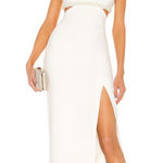Likely  - Taliah Feather-Embellished Cut-Out Midi-Dress Photo 0