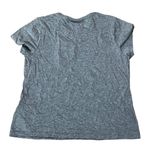 DKNY Women's Gray T-Shirt L Raised Glitter Embossed Logo Crew Neck Short Sleeve Photo 4