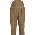 Nanushka Amor Summer Tweed Cut Out Brown Check V Photo 3