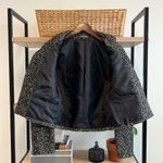 EXPRESS Heavyweight Black & White Tweed Zipper Pocket Blazer Jacket, 4 Photo 5