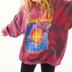 Urban Outfitters ♥️UO•Def⚡️Leopard Oversized Crewneck Band Sweatshirt♥️ Photo 0