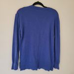 Kate Spade New York Blue Bold Flower Print Sweater Photo 3