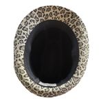 Nicole Marciano leopard print fedora hat lined 100% cotton indie boho Brown Photo 5