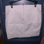 Free People White Striped Femme Skirt Photo 3