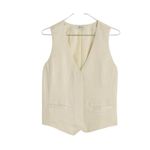 Madewell Womens Satin Button-Front Vest Top Size 6 Photo 2