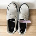 Wild Fable NWT Women's Cream White Faux Leather Platform Penny Loafers Photo 3