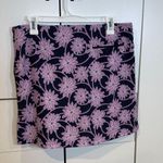 Golftini Floral Purple Skort . Size 8 Black Photo 2