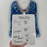 Honey Punch Stripe Tie Dye Long Sleeve Romper Blue Photo 6