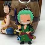 NEW Wiazhu Japanese Anime KEYCHAIN 5.2” Key Ring Purse Backpack Fob Roronoa Zoro Green Photo 3