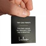 Lulus  Light Blue Much Love Swiss Dot Long Sleeve Tie Front Mini Dress Size S Photo 5