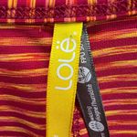 Lole  Tank Top Womens S Red Orange Stripe Scoop Stretch Athletic UPF 50+ Outdoors Photo 9