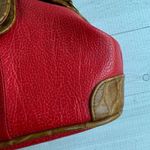 Jackson Vintage  Red Faux Leather Handbag with Crossbody Strap Photo 3