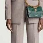 frame denim NWOT Frame Draped Textured Silk Halter Top Photo 1