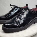 Franco Sarto  Carey2 Black Patent Lace-Up Loafers Women’s 11 Chunky Sole Oxford Photo 0