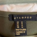 NWOT Sexy Dark Green Front Knot Crop Top Long Sleeve Size Medium Photo 6