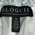 Eloquii NWT  High Rise blue and White Pleated Plaid Short Size 16 lined w/pockets Photo 10