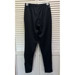 Adidas Womens Sweatpants Climalite Zip Ankle Pockets Sz M Black Active Elastic Photo 3