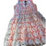 Minuet  Peach Lace Overlay Dress Photo 6