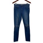 Topshop Moto Leigh Distressed Stretch Ankle Skinny Jeans Size 28 Photo 1