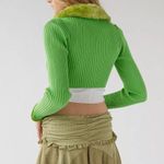 Urban Outfitters Izzy Faux Fur Cropped Cardigan NWT Size S Photo 1