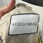 Azalea Wang Women’s Beige Faux Leather Moto Jacket Size Medium NWT Photo 11