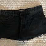 Free People Black Denim Shorts Photo 0