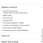 Rag and Bone  Panama Hat in Ivory Photo 1