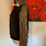 Free People  Denim Distressed Jean Jacket - Pumice Black M Medium Photo 4