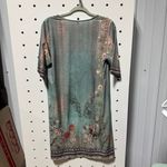 NWT Floral Patterned Boho Dress with V Photo 2