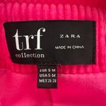 ZARA Jacket Corduroy Blazer Double Breasted Button Front Long Sleeve Pink S/M Photo 8