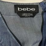 Bebe  cap Sleeve Lightweight denim Jumpsuit  Photo 10