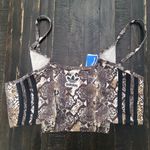 Adidas  Trefoil Snake Print Sports Bra Women's  Size XLarge Photo 2