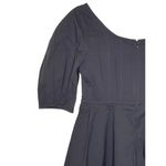 Tuckernuck Women Top Ribbed Nealy Corset Puff Sleeve Peplum Blouse Black XS NWT Photo 8