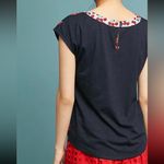 Anthropologie Petani Pocket Tee Top Sail Boat Navy Nautical Size XS Photo 1
