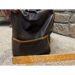 Karl Lagerfeld Lagerfeld PVC Faux Brown Leather Duffle Bag Unisex Overnight Weekender Photo 3