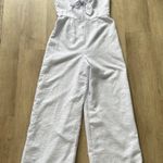 Hutch  Anthropologie Seersucker Bow Front Jumpsuit sz 6 Photo 1