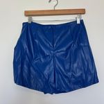 Windsor Blue Leather Skort Photo 3