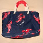 Tommy Hilfiger Tommy Hilfigire Navy and Red Lobster Print Small Tote Bag Photo 1