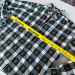Vintage Maggie & Max Forest Green White Woven Plaid Embroidered Acorn Shirt PL Size L Photo 6