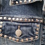 Bebe Vintage 90's   denim heavier Stretch  denim jacket with grommet stud Photo 3