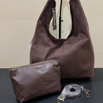 Steve Madden  | Chocolate Hobo Bag w/ Extra Crossbody Bag & Strap. Photo 0