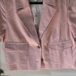 Banana Republic Light Pink Short Sleeve Linen/Cotton Blazer Photo 5