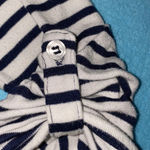 Splendid  cardigan open front long sleeve button tabs 2 pockets navy white size L Photo 4