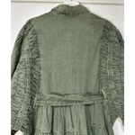 Free People  Hampton Belted Mini Dress Crystal Kelp Cotton Size Medium NWOT Chic Photo 14