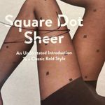 Nordstrom  Square Dot Sheer Fashion Tights Black Size B Denier 20 Photo 1