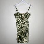 Donna Ricco New York Green & Beige Pattern Bodycon Formal Y2k Dress Size 6 Photo 1