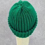 Green Crochet Knit Bucket Cap Hat Fun Vintage Y2K Funky Beanie Photo 3