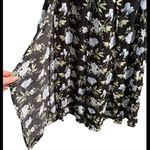 American Eagle Outfitters Black and Blue Floral Wide Leg Pants Photo 1