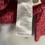 Madewell WOMENS COTTON MERINO WOOL OFF THE SHOULDER SWEATER HOLIDAY RED LARGE Photo 3